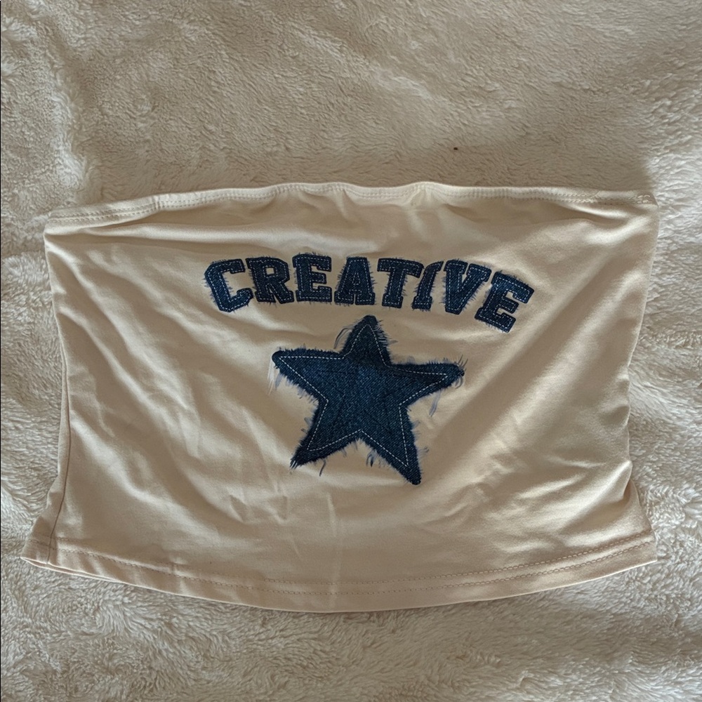 SHEIN Cream Fabric Detail